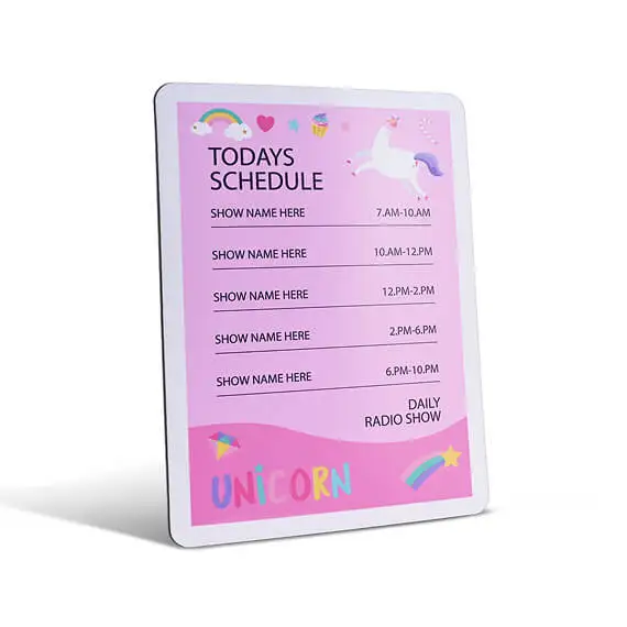 Custom Schedule Magnets Custom Schedule Magnets
