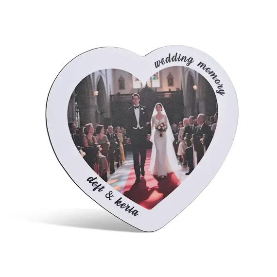 Heart Shape Photo Magnets