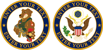 Military Eagle Custom Coins for Sale