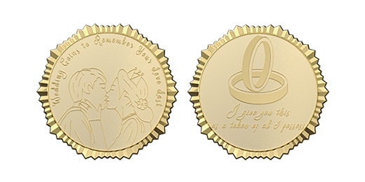 Wedding Commemorative Challenge Coin Templates >>