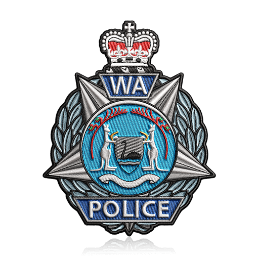 Police Design Template of Custom Embroidered Patches