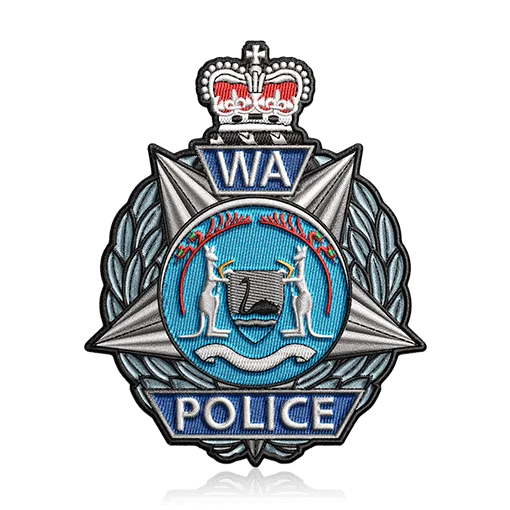 Police Design Template of Custom Embroidered Patches