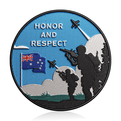 Army Design Template of  Custom Velcro Patches Australia