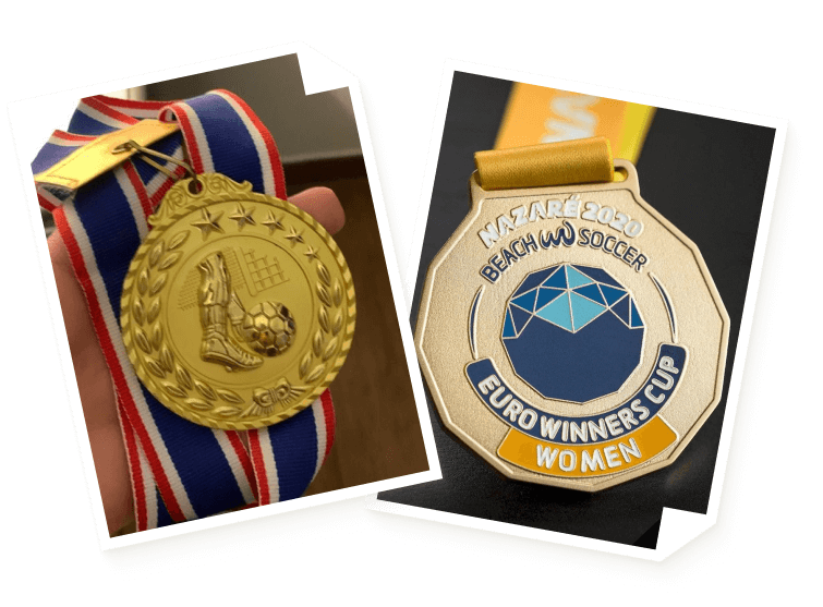engraved soccer medals