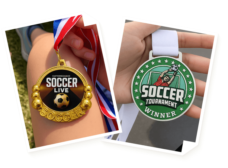 personalized soccer medals