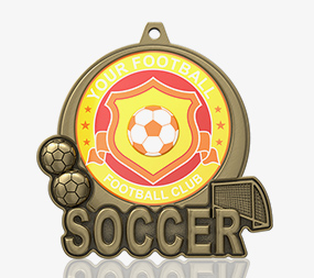 Antique 3D Football Club Medal