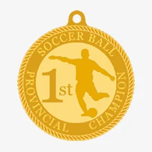 Soccer Ball Award Medals
