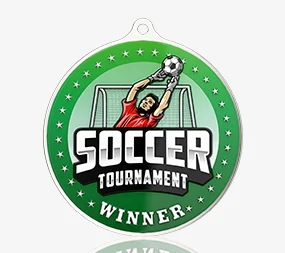 Classic Round Soccer Medal