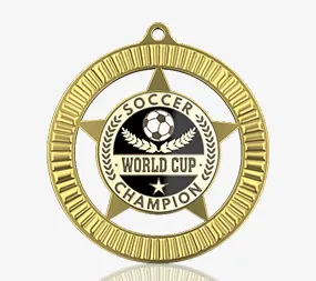 Cut-out Soccer Champion Medal Cut-out Soccer Champion Medal