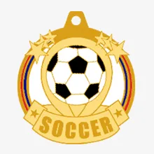 Cut-out Soccer Medals Cut-out Soccer Medals