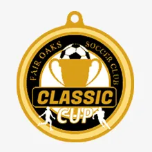 Classic Cup Soccer Medal Classic Cup Soccer Medal