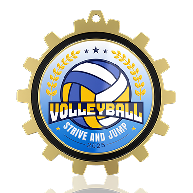 Volleyball Medal of Struggle and Jump