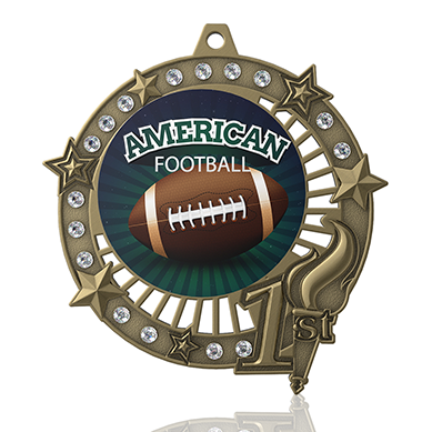 American Football First Place Medal Design