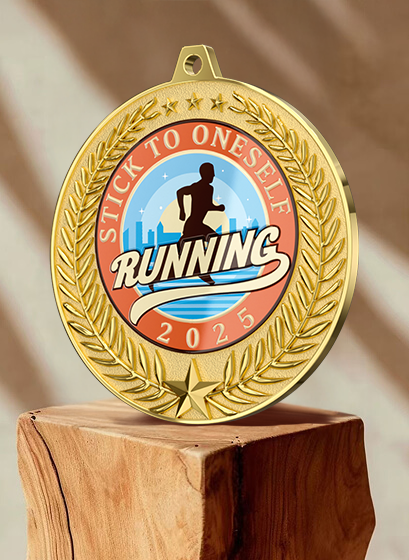 Stick to Oneself Running Medal