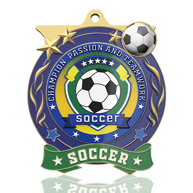 Soccer Medal of Honor Representing Teamwork and Passion