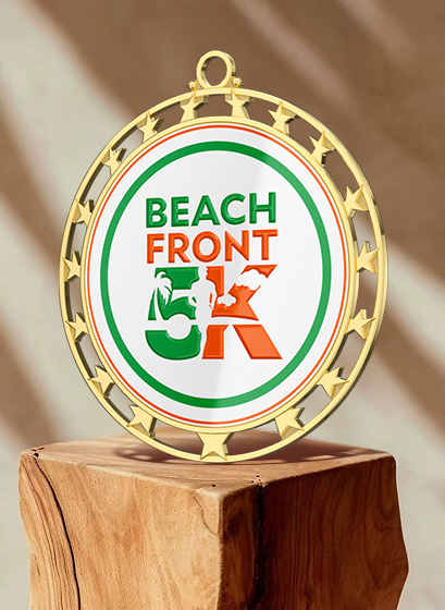 BEACH FRONT 5K Medal