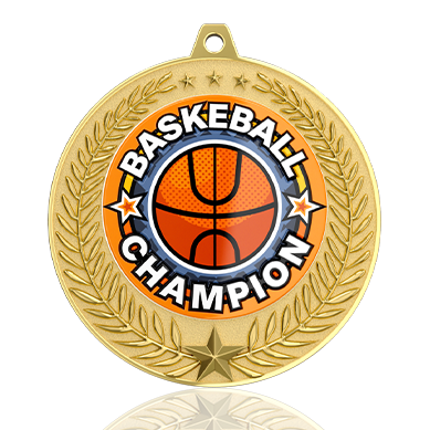 Laurel Leaf Basketball Champion Medal
