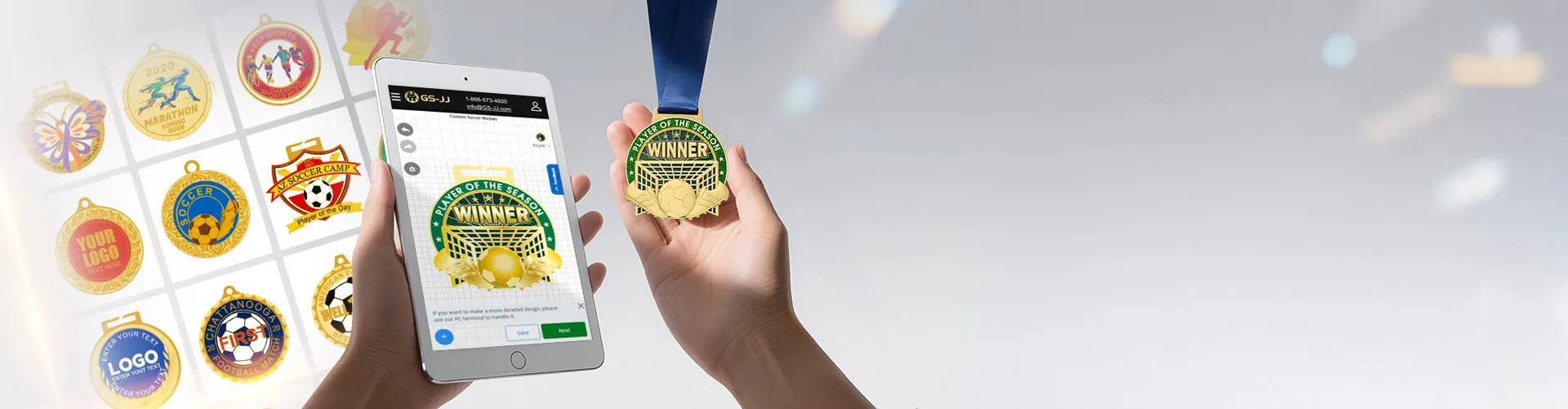 personalized soccer medals