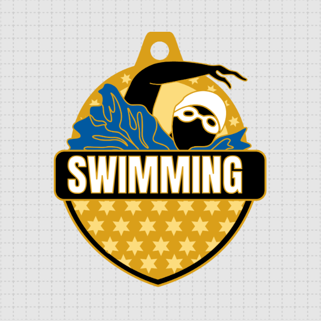 Champion Dive Swim Medal