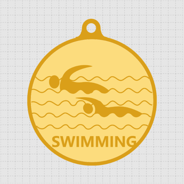 Wave Glory Swimming Medal