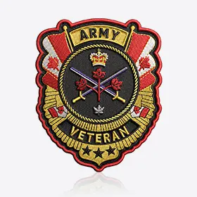 Army Design Template of Embroidery Patches Custom