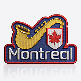 Music Design Template of Iron On Patches Canada