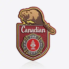 Fire Department Design Template of Custom Patches Canada