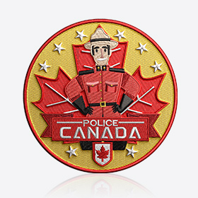 Police Design Template of Custom Velcro Patches
