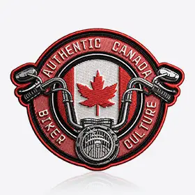 Motorcycle Design Template of Custom Patch Canada