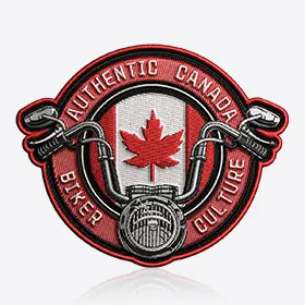 Motorcycle Design Template of Custom Patch Canada