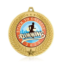 Stick to Oneself Running Medal