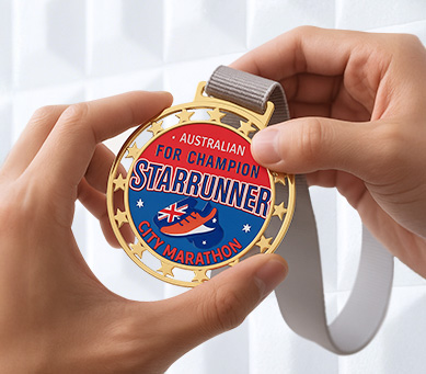 custom running medal
