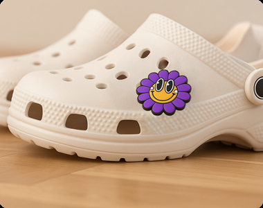 Free real-effect shoe charms