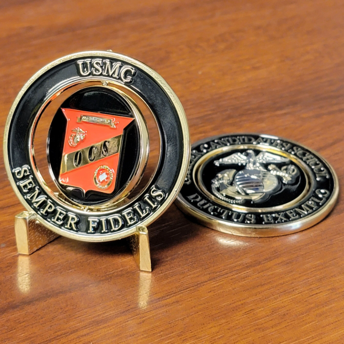 USMC Spinning Challenge Coin