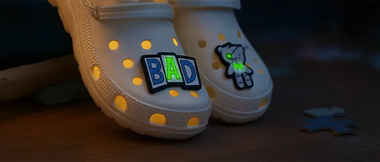 Glow-in-the-dark Shoe Charms
