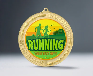running medal