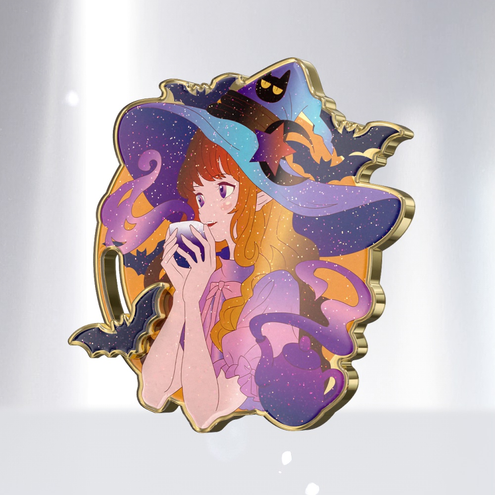 Glitter Rotating Pin – Sparkling Custom Fidget Pin