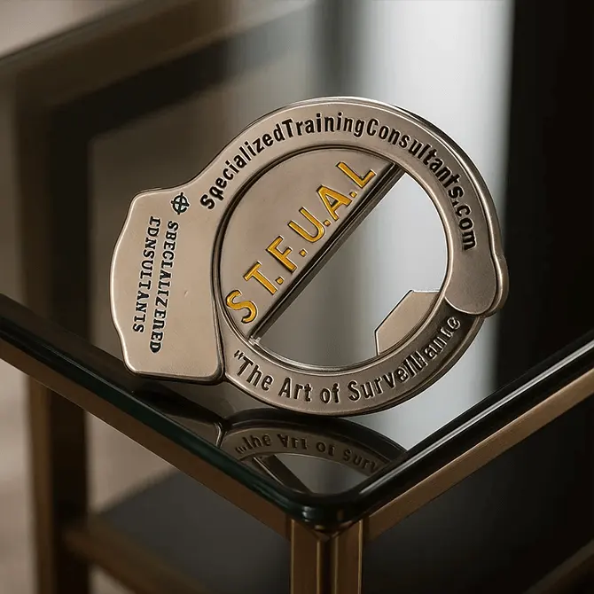 Surveillance Art Bottle Opener Commemorative Coins