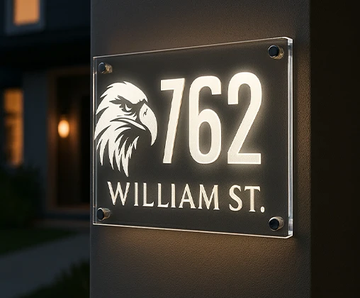 Benutzerdefinierte Acryl-LED-Schilder