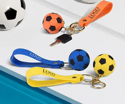 Marketing Soccer Ball Wrist Strap Key Chain