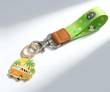 Lanyard with Metal Printing Keychains