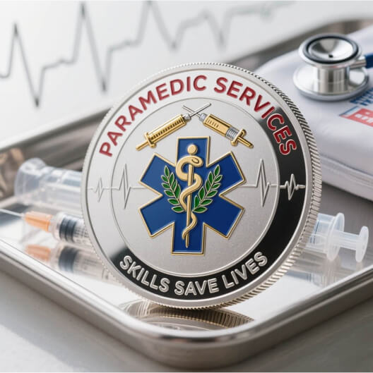 Paramedic Services EMS Challenge Coins