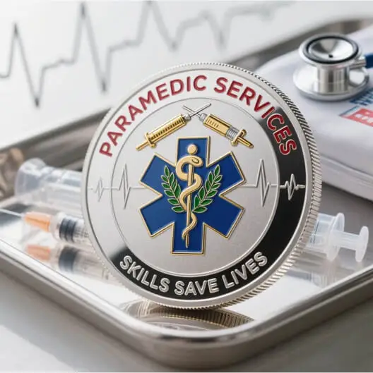 Paramedic Services EMS Challenge Coins Paramedic Services EMS Challenge Coins