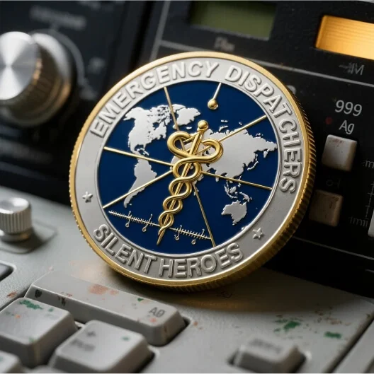 Emergency Dispatchers EMS Challenge Coins Emergency Dispatchers EMS Challenge Coins