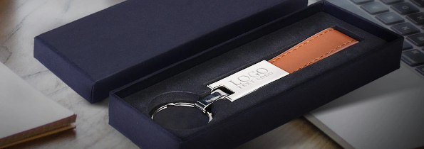 Leather And Silver Keyring