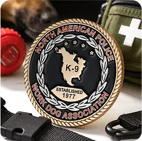Police K9 Challenge Coins