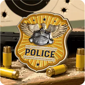 POLICE Shield Challenge Coin