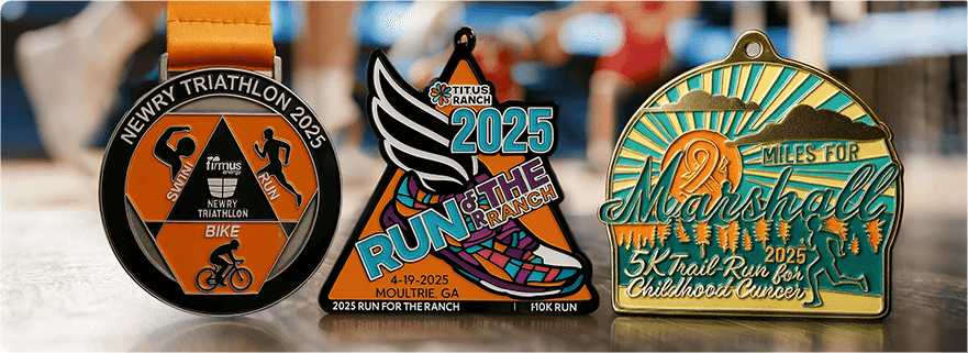 Fully Customizable Athletics Medals