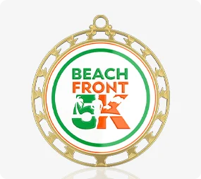 BEACH FRONT 5K Medal BEACH FRONT 5K Medal