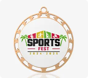 Custom Star Cut-out Medal